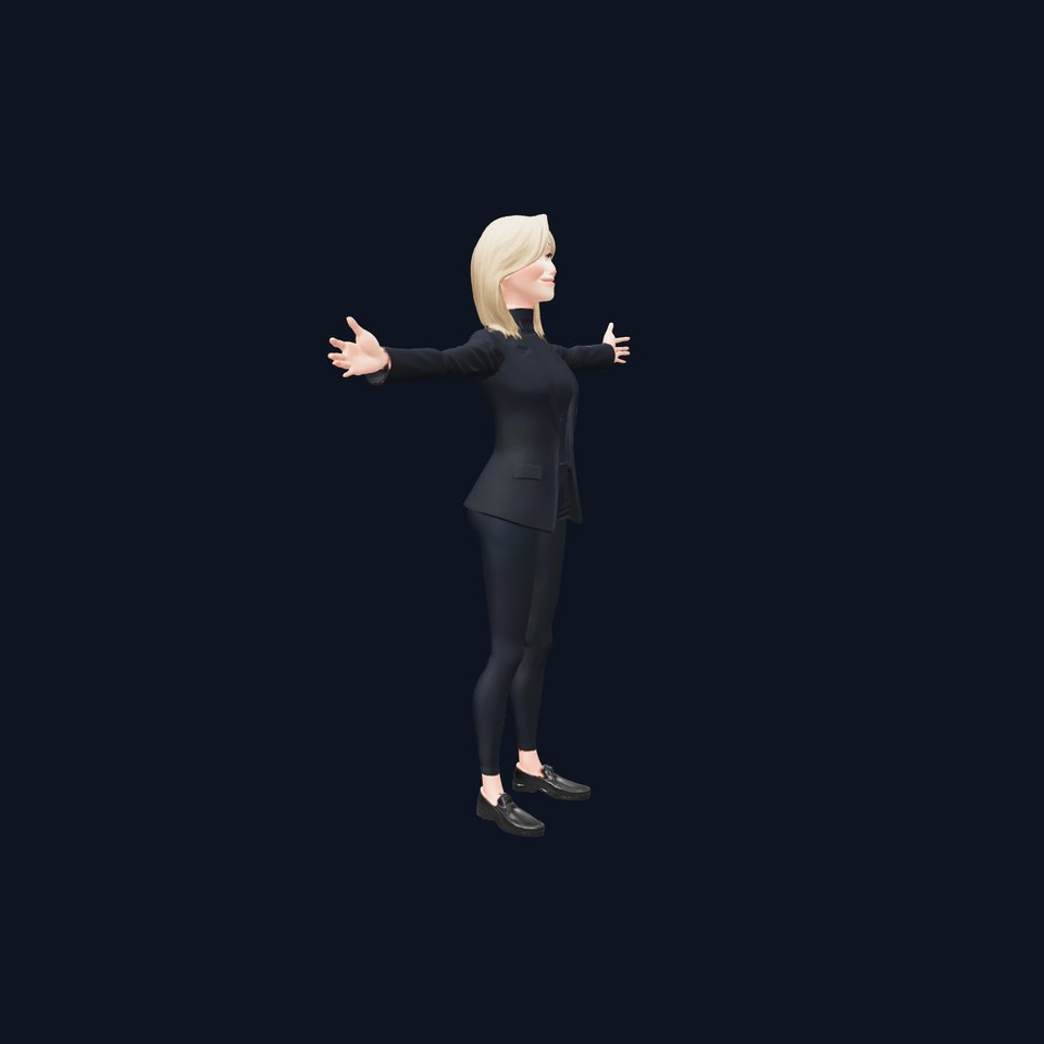 Blonde Executive Character model pack